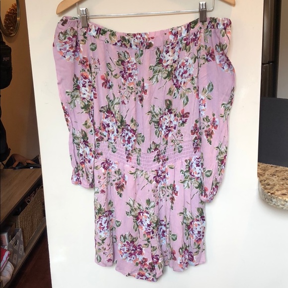Solemio Lilac Floral Romper - Picture 4 of 7